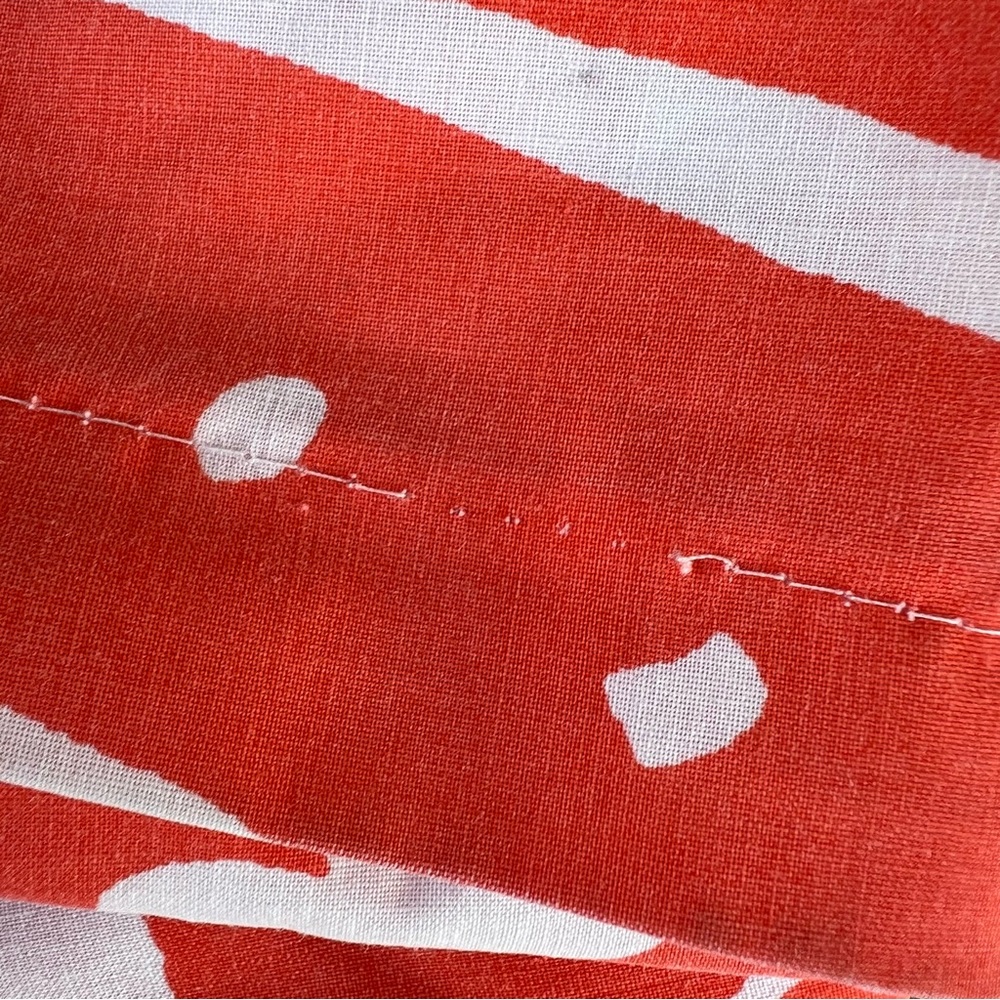 Marimekko Orange and White Floral Duvet Cover - Picture 12 of 12